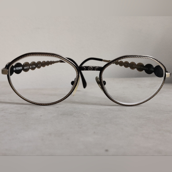 Fendi Glasses Frame Horoscope Zodiac Signs Side Accents Antique Bronze - Picture 1 of 16